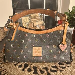 Dooney & Bourke Vintage Y2K Canvas monogram Adjustable Shoulder Bag